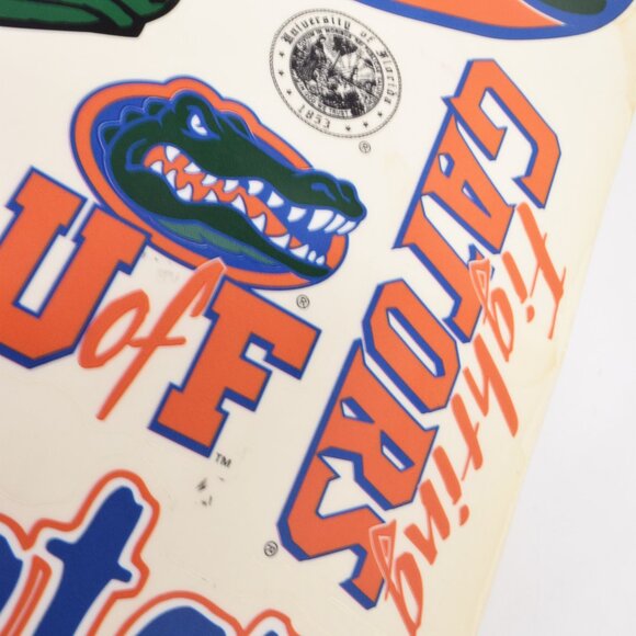 Vintage UF Florida Gators Window Clings Albert College Fan 1980s Car Camper Home - Picture 8 of 12